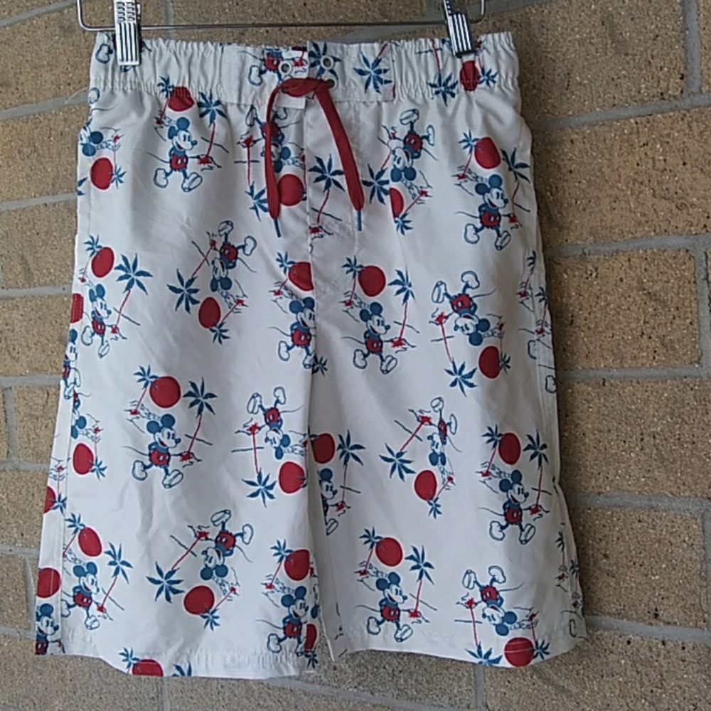 🦊 boys junk food Mickey Mouse swim trunks large